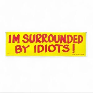 Vintage 80s Bumper Sticker